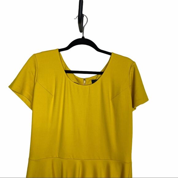 gb X Amanda Uprichard Fit&Flare Dress Mustard 1X - Picture 2 of 7